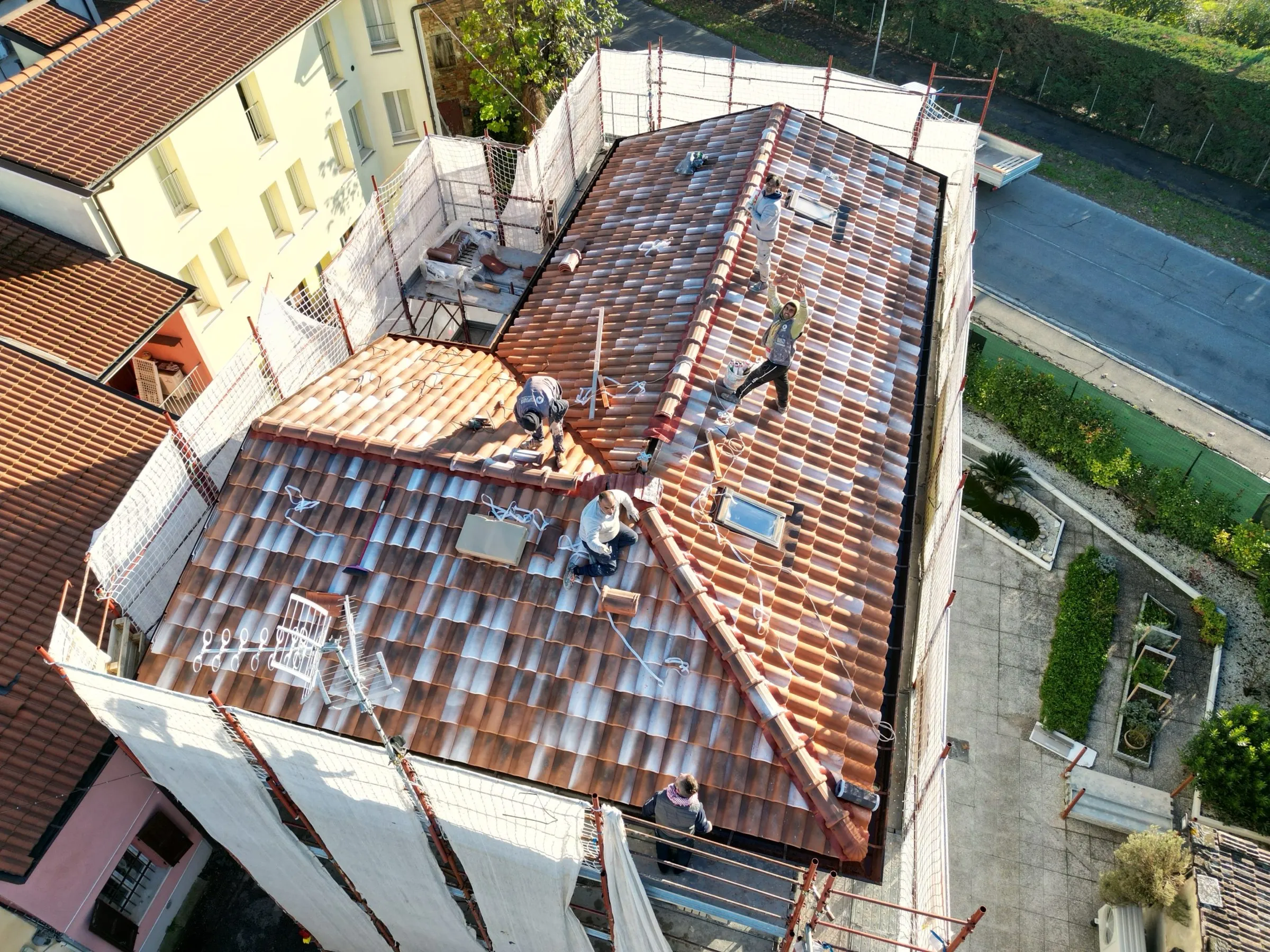 Vista dall'alto di un cantiere EcoPower
