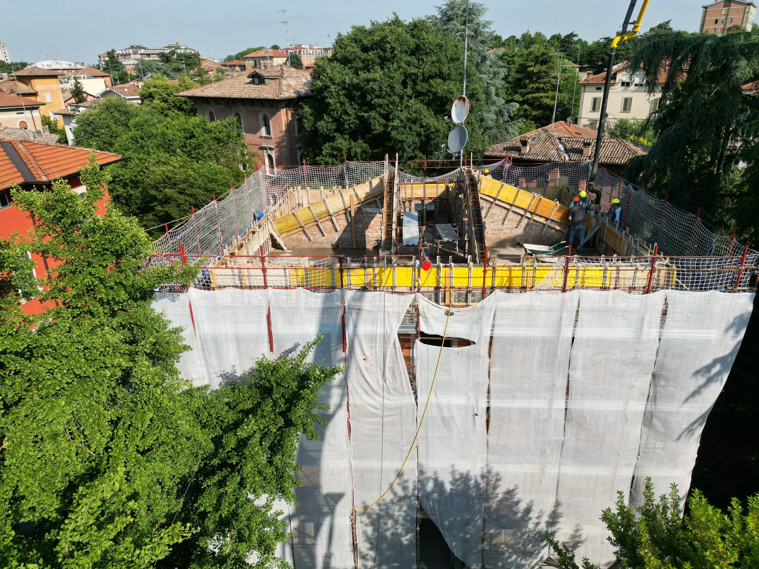 Vista dall'alto di un cantiere EcoPower